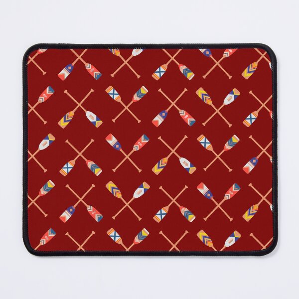 Item preview, Canoe Paddles X Pattern - Maroon designed and sold by EcoElsa.