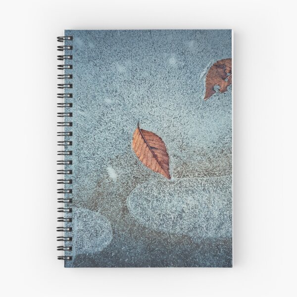 Item preview, fallen leaves frozen in a puddle designed and sold by psychoshadow.