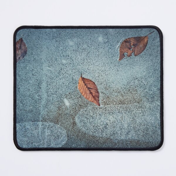 Item preview, fallen leaves frozen in a puddle designed and sold by psychoshadow.