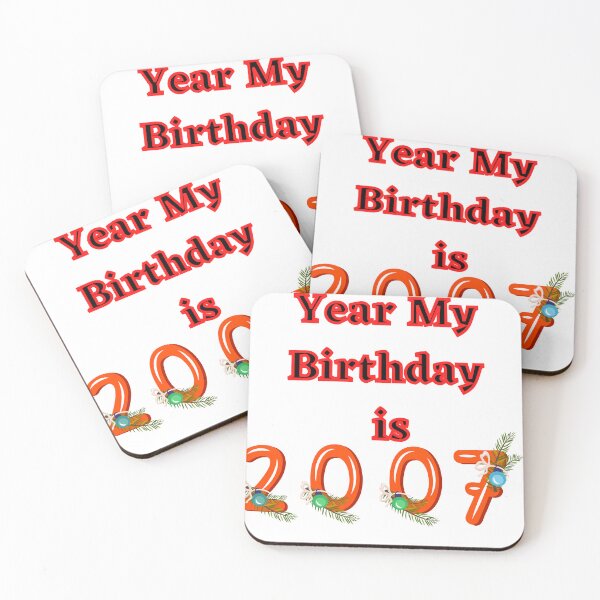 Item preview, Year My Birthday is 2007 designed and sold by ASboom.