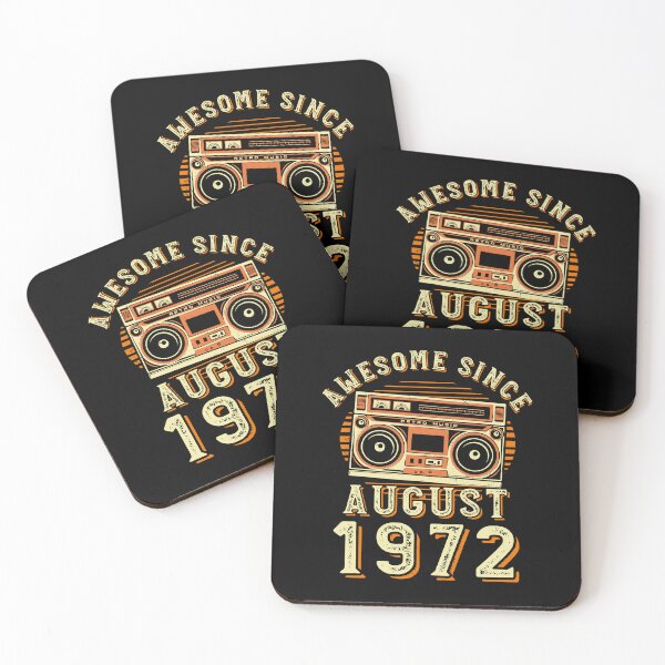 Item preview, Funny Birthday Quote, Awesome Since August 1972, Cool Birthday designed and sold by Estrytee.