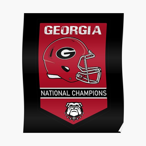 "UGA National Championship Football" Poster by VARIETA Redbubble