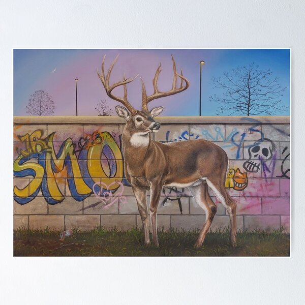 "Urban Buck" by Gary Lovelace Poster