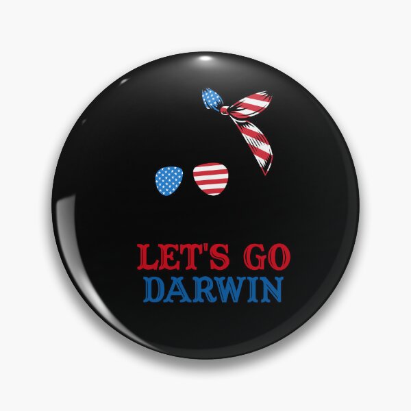 Item preview, Lets Go Darwin US American Flag Charles Darwin Funny designed and sold by Leslie Smith.