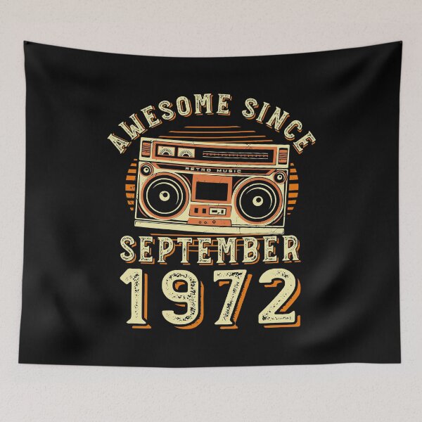 Item preview, Cita divertida de cumpleaños, impresionante desde septiembre de 1972, cumpleaños genial designed and sold by Estrytee.