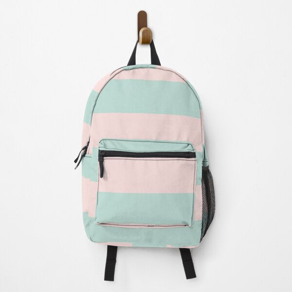 Item preview, Medium PALE PINK and MINT GREEN Horizontal STRIPES designed and sold by RachelMacht.