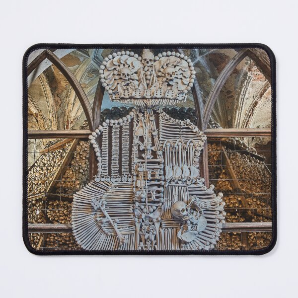Item preview, Sedlec Ossuary Coat of Arms Photo Art, Human Bone Church Mystery Skulls Art, Halloween Skull designed and sold by Sedlec Ossuary Project.