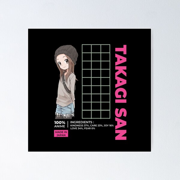 Karakai Jouzu No Takagi-san Takagi Anime Manga Wall Retro Poster