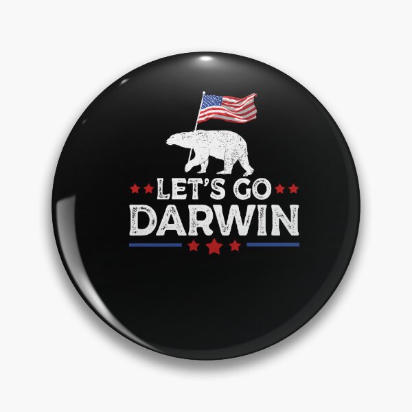 Item preview, Lets Go Darwin US American Flag Charles Darwin Funny designed and sold by Leslie Smith.