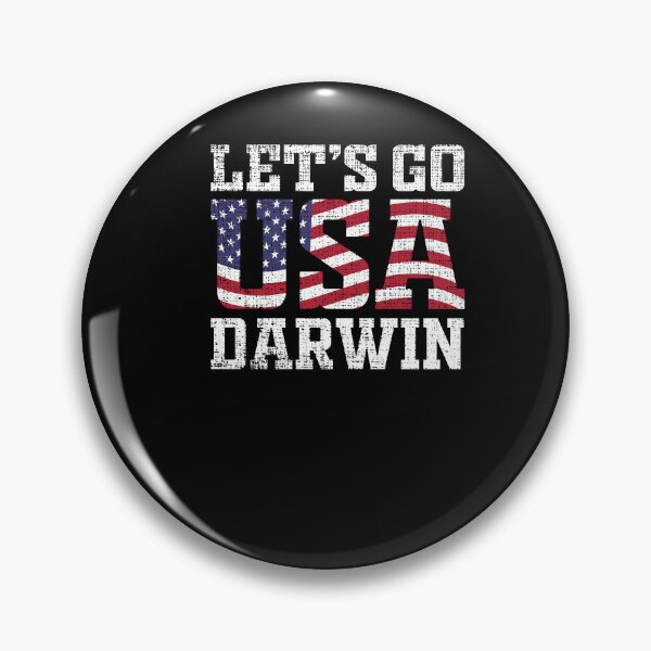 Item preview, Lets Go Darwin US American Flag Charles Darwin Funny designed and sold by Leslie Smith.