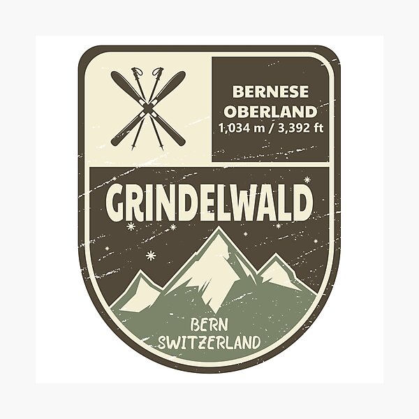 Item preview, Grindelwald Bernese Oberland Switzerland designed and sold by KrisSidDesigns.