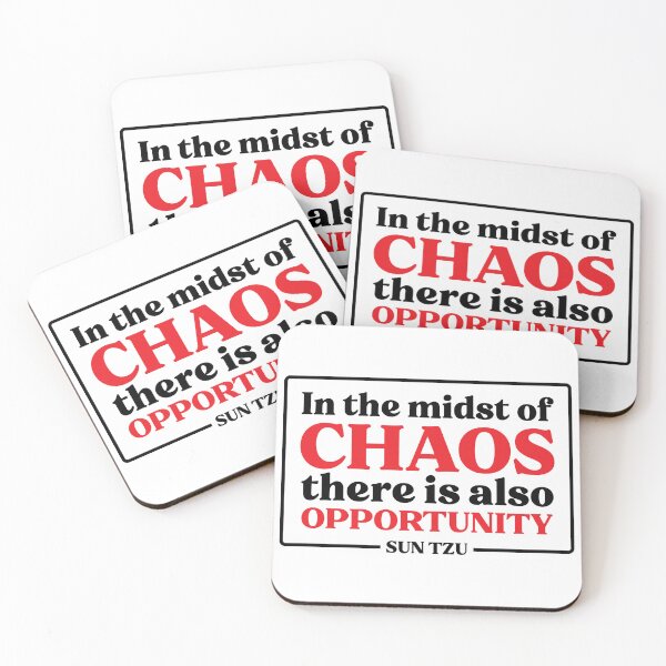 Item preview, Sun Tzu Quote In The Midst Of Chaos designed and sold by KrisSidDesigns.