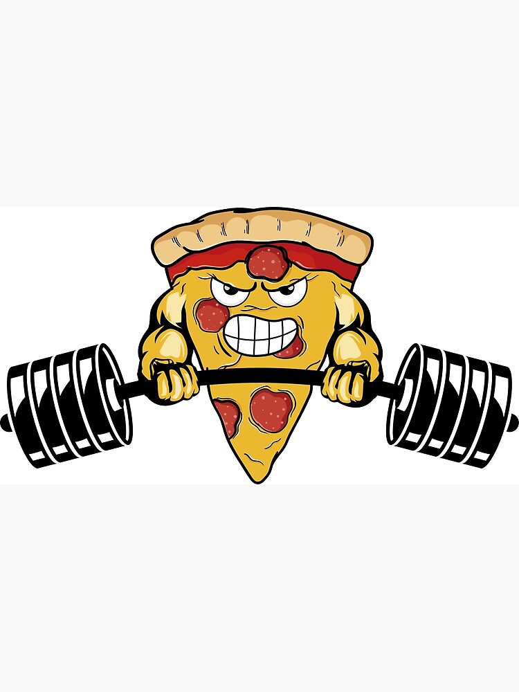 "Muscle Pizza Bodybuilding, Powerlifting, Crossfit, FItness" Poster by