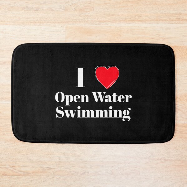 Item preview, I Love Open Water Swimming - Red Heart - White Text- Wild Swimming Tees designed and sold by WildSwimming.