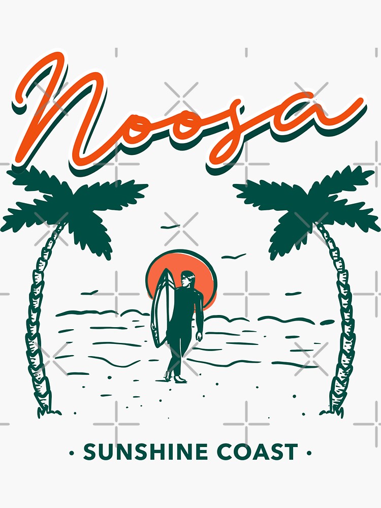 "Noosa Sunshine Coast Australia" Sticker for Sale by TamGustam Redbubble
