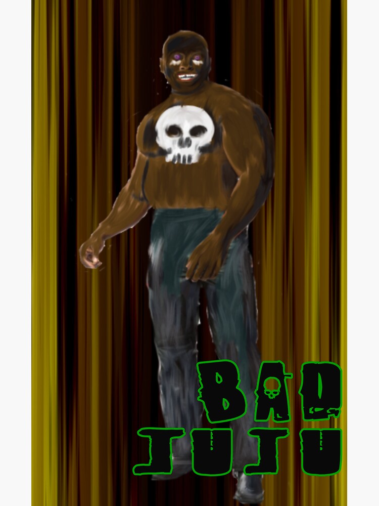 "Bad Juju" Sticker for Sale by DanielAegan Redbubble