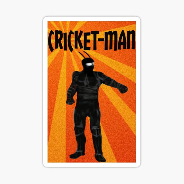 Cricket-Man Sticker