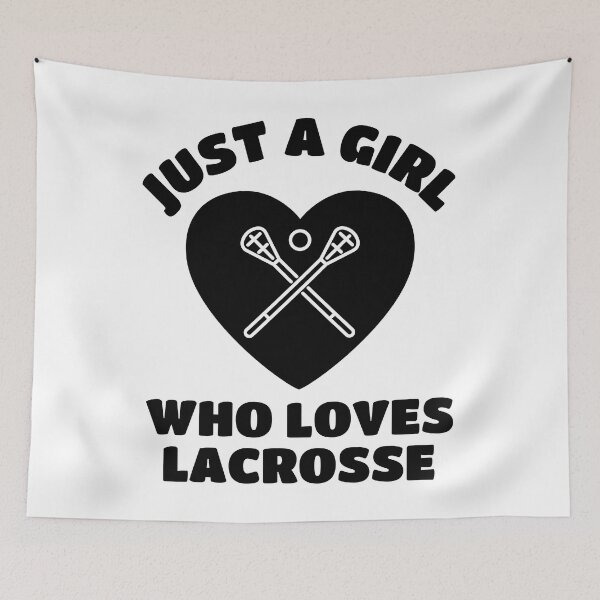 Item preview, Just a girl who loves lacrosse designed and sold by TheGreenGoat.