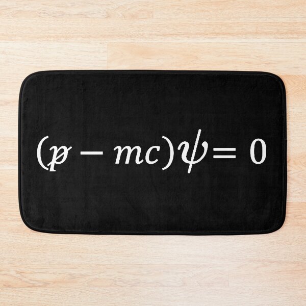 Item preview, Dirac equation of relativistic quantum mechanics dark version designed and sold by NoetherSym.