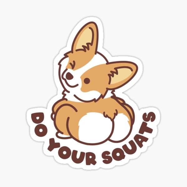 Stickers sur le thème Fesses Corgi