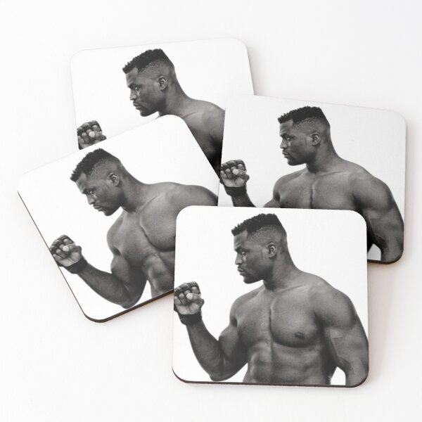 Item preview, Francis Ngannou Black & White photo designed and sold by ForeverFlames.