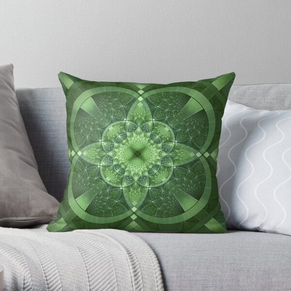 Celtic Fractal Throw Pillow