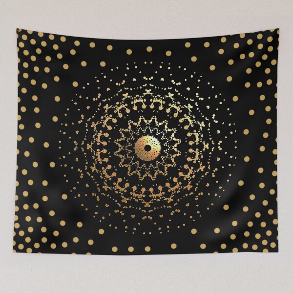 Item preview, Cosmic Gold Mandala designed and sold by cutecrazytshirt.