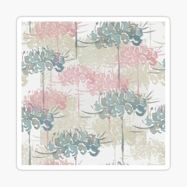 "japanese flower" Sticker for Sale by EfekanT Redbubble