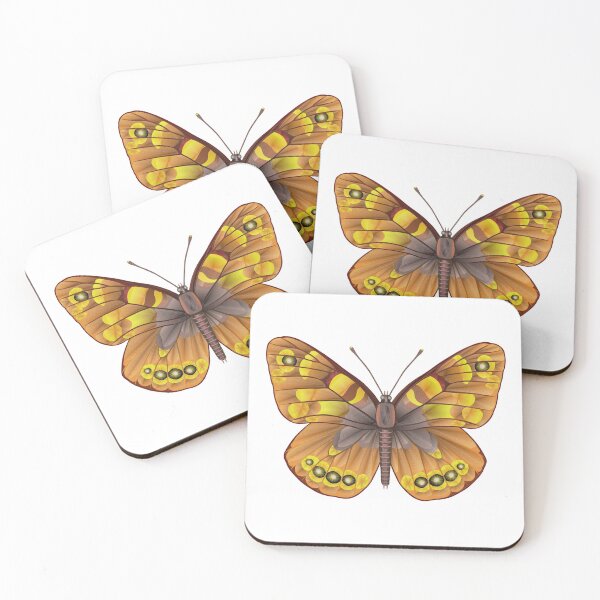 Item preview, Yellowish brown tropical butterfly designed and sold by Elonium.