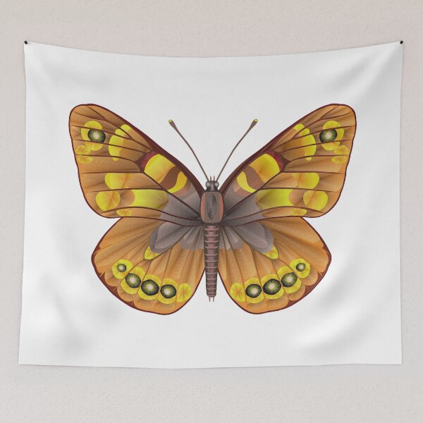 Item preview, Yellowish brown tropical butterfly designed and sold by Elonium.