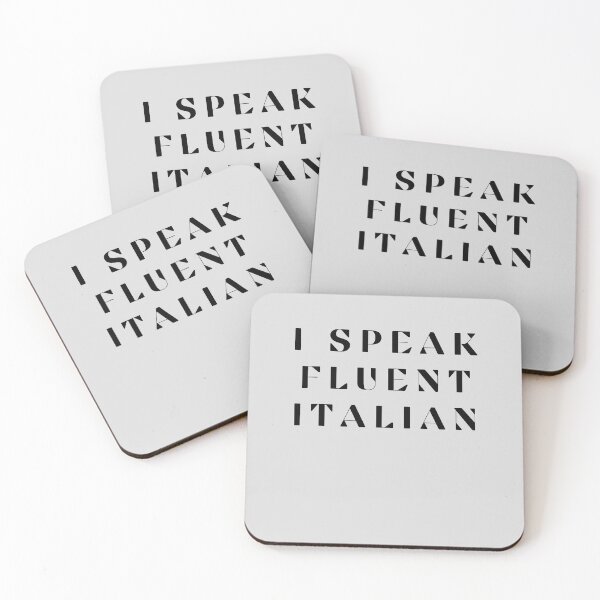 Item preview, I speak fluent italian | text designed and sold by ZAKARIA-TCH.