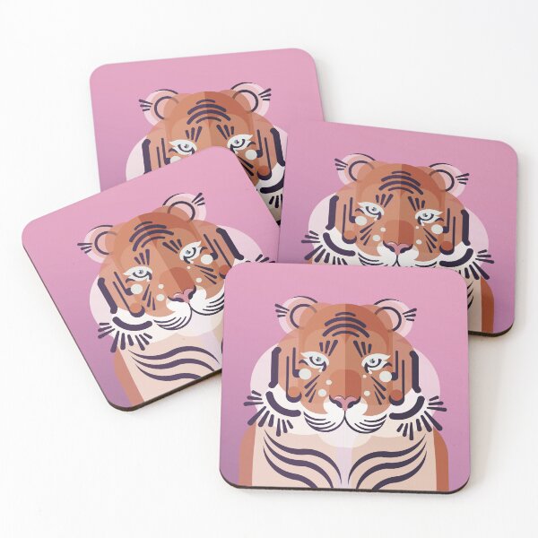 Item preview, Purple and Pink Chinese New Year Tiger designed and sold by Miriam DESQUESNES.
