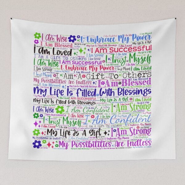 Item preview, Colorful Self Love Affirmations designed and sold by frankie5368.