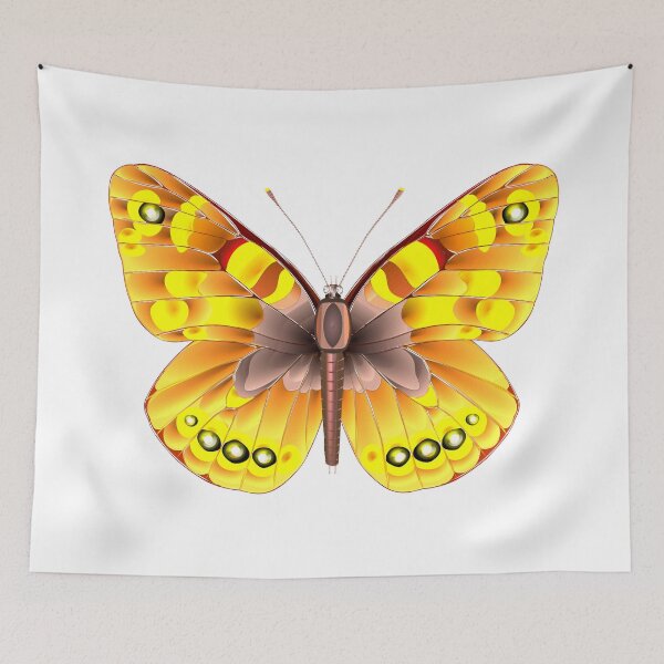 Item preview, Yellowish brown tropical butterfly designed and sold by Elonium.