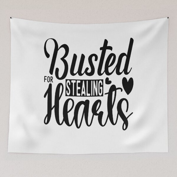 Item preview, Busted For Stealing Hearts Funny Valentine's Day 2022 designed and sold by mohalaz.