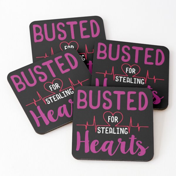 Item preview, Busted For Stealing Hearts Funny Valentine's Day 2022 designed and sold by mohalaz.