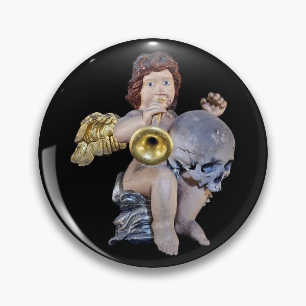 Item preview, Sedlec Ossuary Cherub Photo Art, Human Bone Church Mystery Skulls Art, Halloween Skull designed and sold by Sedlec Ossuary Project.