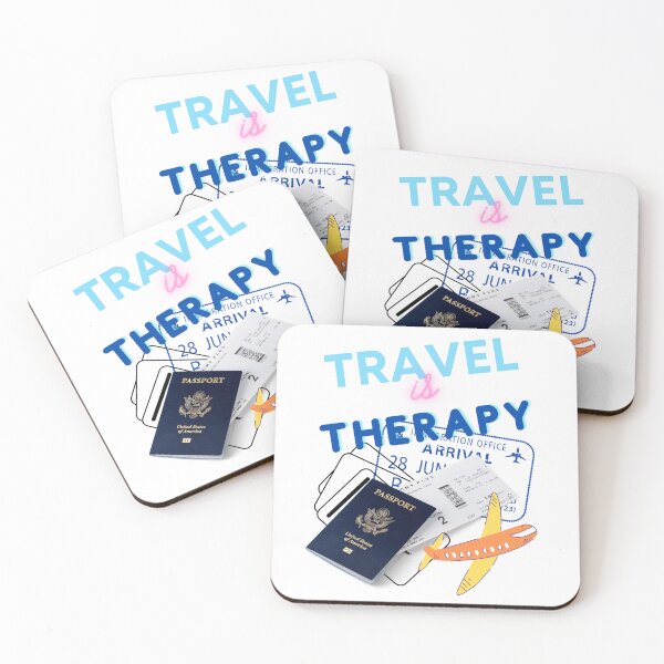 Item preview, Travel is Therapy designed and sold by maaitbahajjoub.