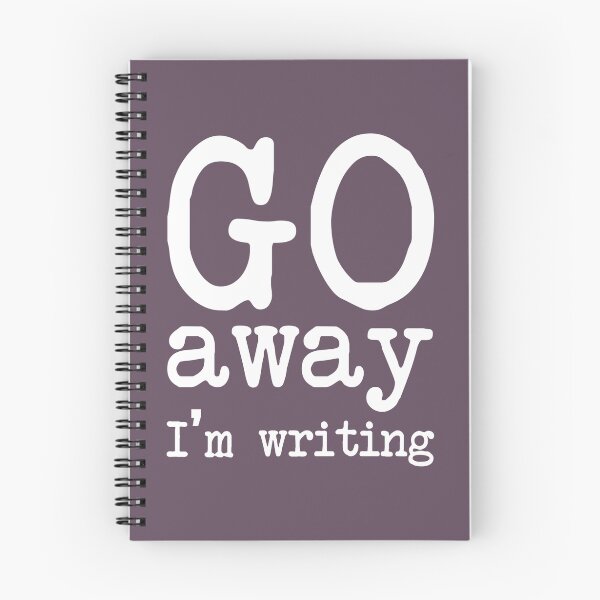 Item preview, Go Away I'm Writing Grumpy Writer Warning T-Shirt designed and sold by DigitalNomadTee.
