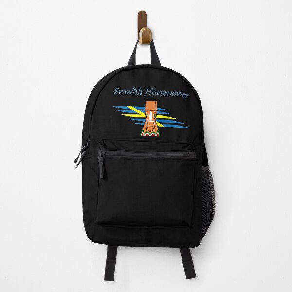 Item preview, Swedish Horsepower Dala Face and Wind Flag on Black designed and sold by HighCountry2021.