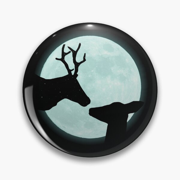 Aperçu de l'œuvre couple de cerfs au clair de lune créée et vendue par UserNice.