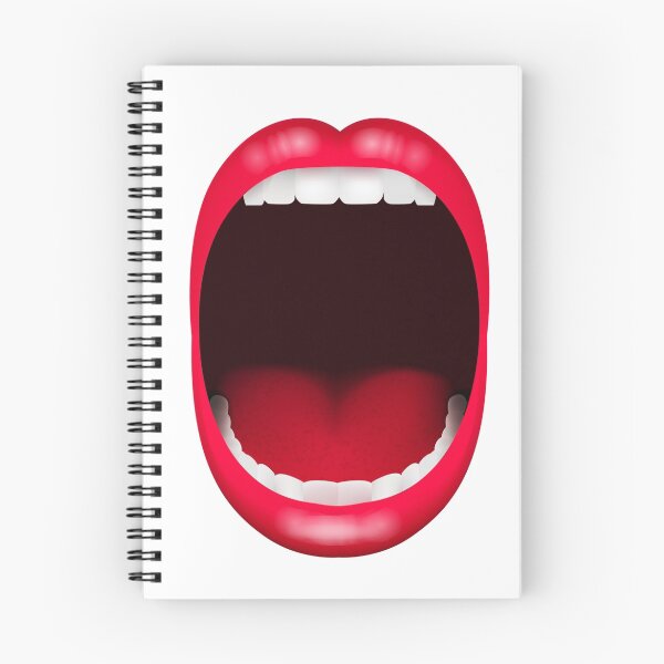 Artikelvorschau, Schrei Mund Red Lippen Zunge Weiße Zähne entworfen und verkauft von TotalityDesigns.