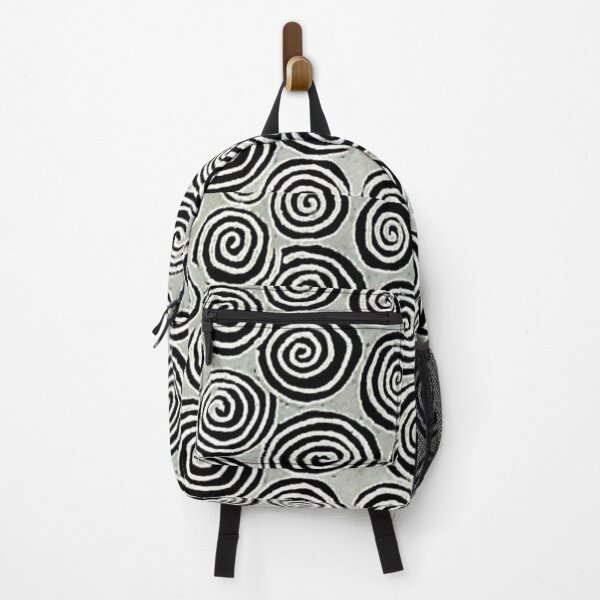 Item preview, inverted spiral black and white pattern designed and sold by KiwiBurrito.