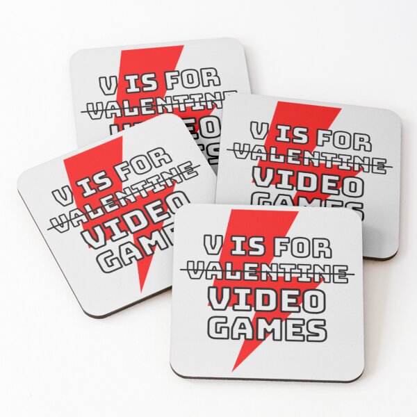 Item preview, v is for video games funny valentines day gamer boy men designed and sold by FMA30.