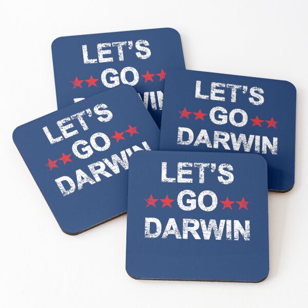 Item preview, LET'S GO DARWIN  Funny Sarcastic Vintage Distressed   designed and sold by LoveAndDefiance.