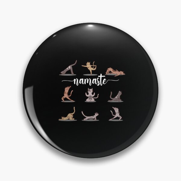 Item preview, Namaste cats yoga funny cats in yoga poses yoga designed and sold by Shirt-Kaiser.