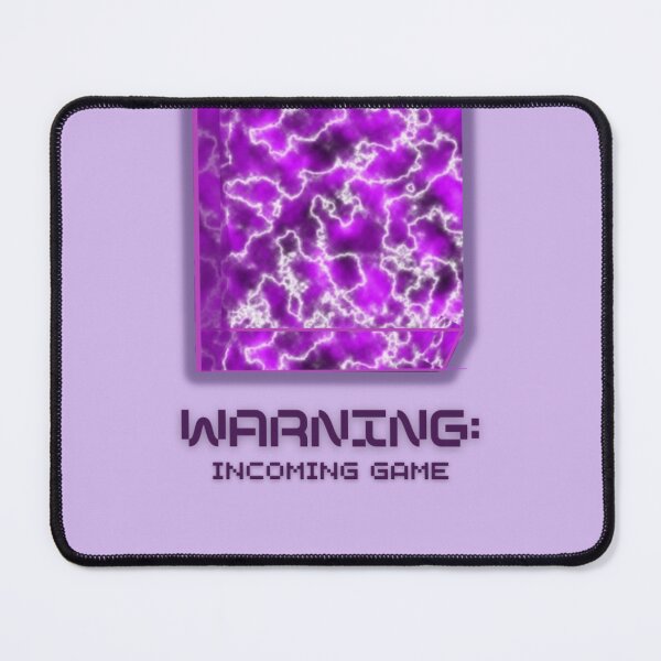 Item preview, WARNING: Incoming Game (Purple Background) designed and sold by SillyFun.