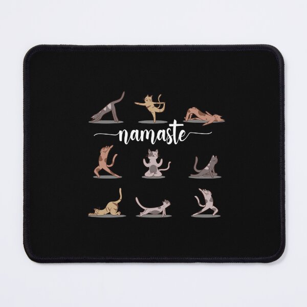 Item preview, Namaste cats yoga funny cats in yoga poses yoga designed and sold by Shirt-Kaiser.