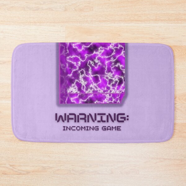 Item preview, WARNING: Incoming Game (Purple Background) designed and sold by SillyFun.