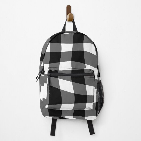 Item preview, Warped Checkered Gingham Pattern (black/white) designed and sold by Design Minds Boutique.